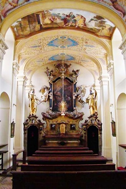 The castle chapel of the Holy Trinity and Saint Wenceslaus in Ďáblice