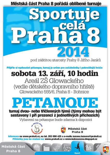 Sportuje celá Praha 8 i na podzim 2014 – petanque