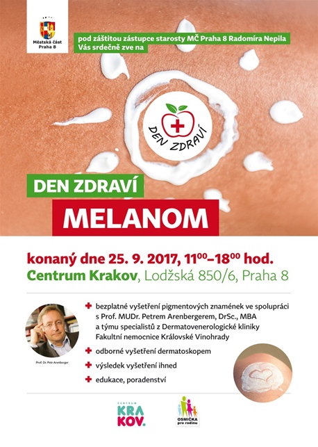 Den zdraví – melanom, 25. září 2017