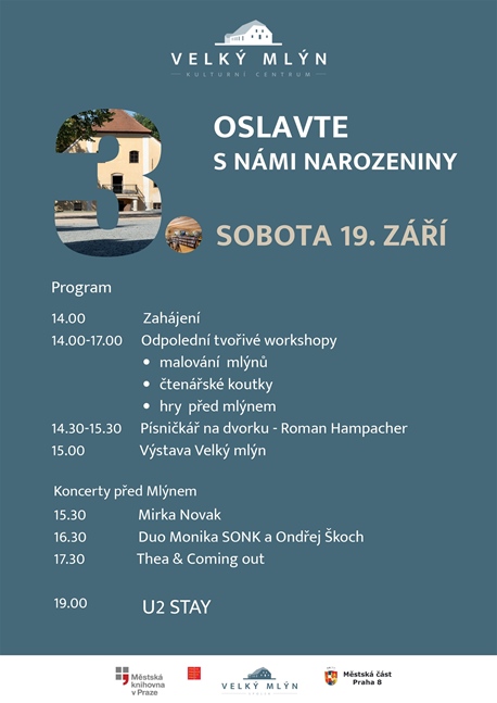 3. narozeniny Velkého mlýna