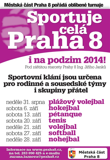 Sportuje celá Praha 8 i na podzim 2014