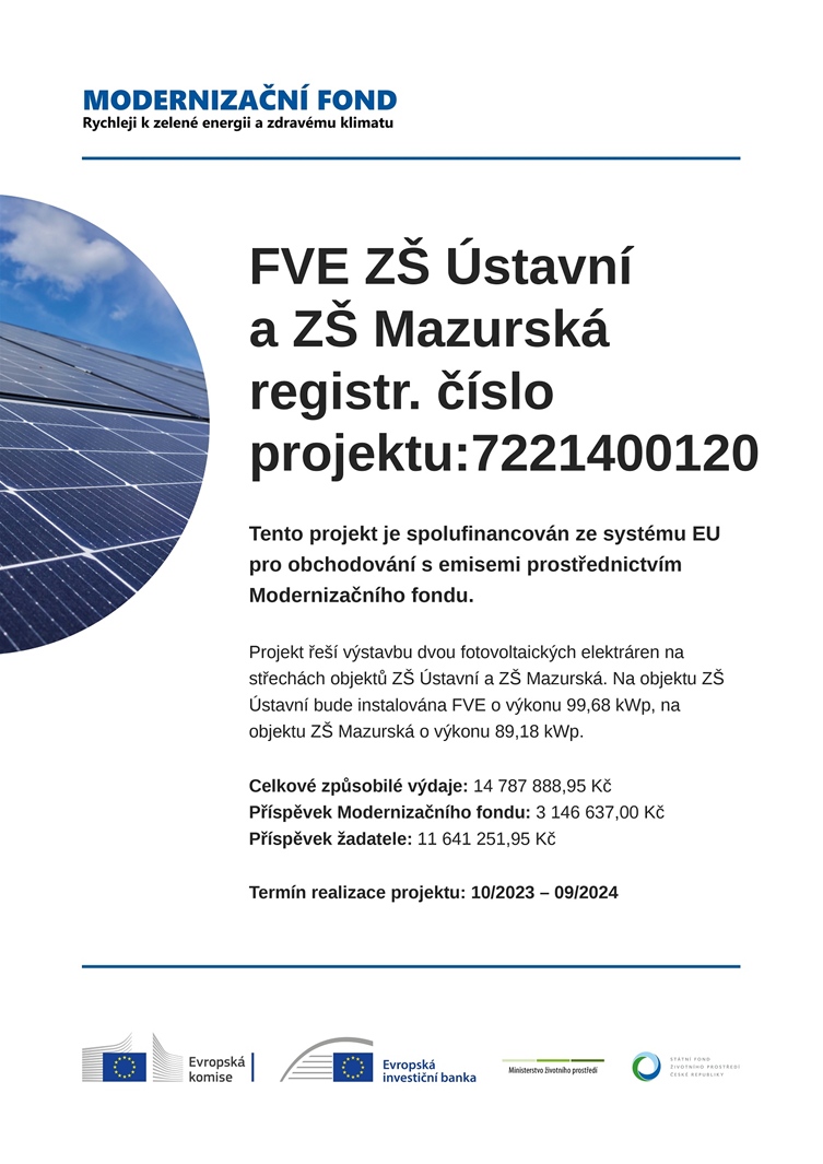 FVE ZŠ Ústavní, ZŠ Mazurská