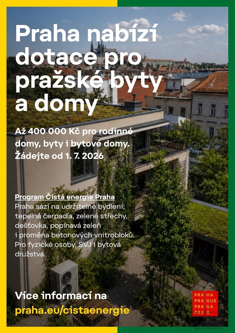 Program Čistá energie Praha 2026 - 2027